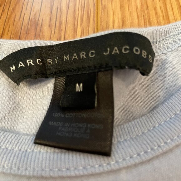Marc by Marc Jacobs Rare "Miss Marc" Graphic Tee Blue - M - Picture 5 of 11